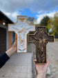 Wall Wooden Carved Jesus Crucifix