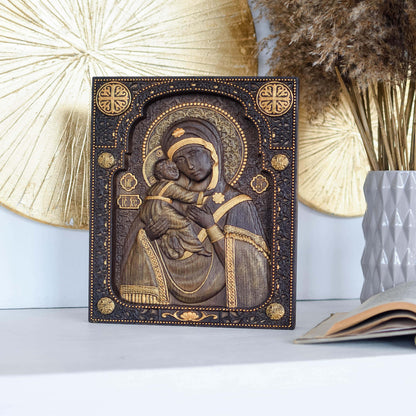 Blessed Virgin Mary of Vladimir Modern - Kozak Work Shop