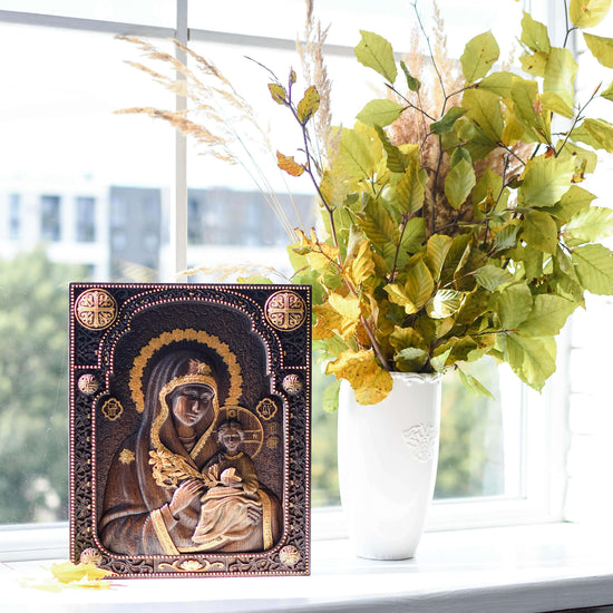 Lady Theotokos the Unfading Flower - Kozak Work Shop