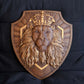 Lion King Wooden Carved Plaque