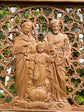 Holy Family Wooden Statue