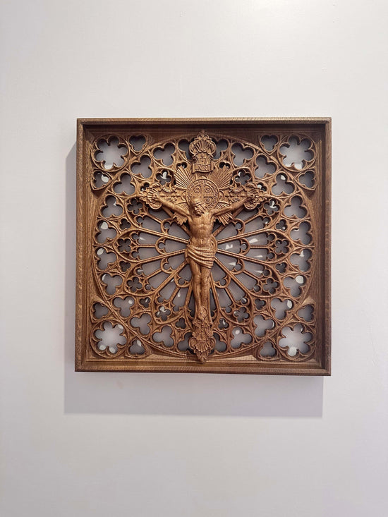 Crucifix Wooden Statue - Kozak Work Shop