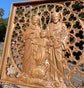 Holy Family Wooden Statue