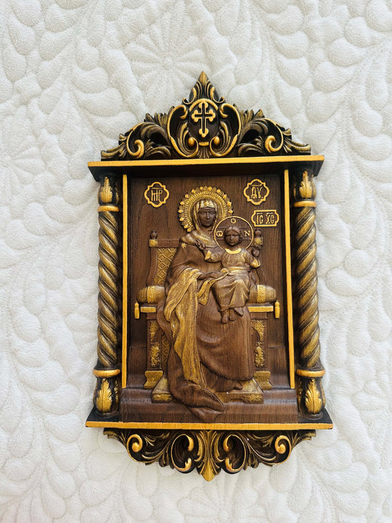Madonna and Child on the Throne - Kozak Work Shop