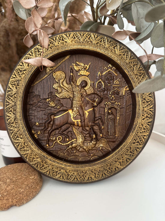 Saint George and the Dragon Round - Kozak Work Shop