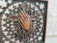 Praying Hands Wooden Statue