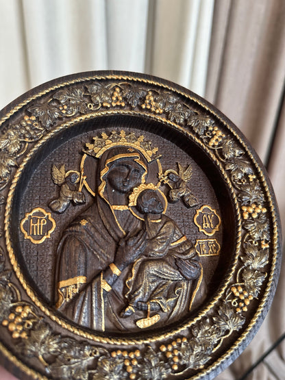 Blessed Virgin Mary of Pochaev Round Image