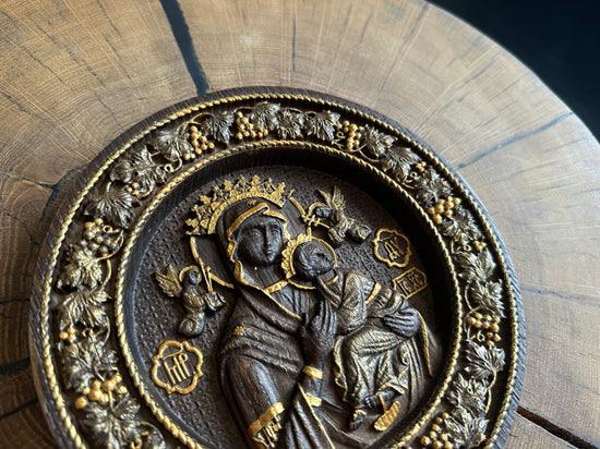 Blessed Virgin Mary of Pochaev Round Image