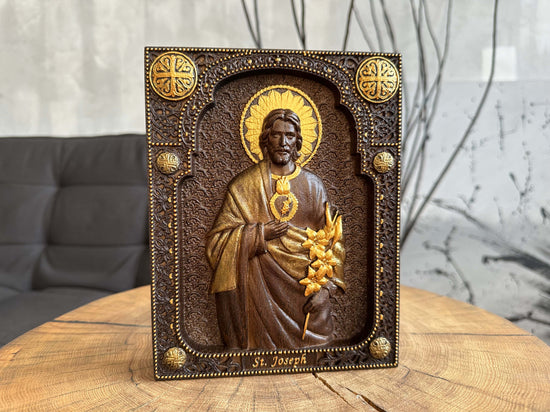 Saint Joseph with Holy Heart - Kozak Work Shop