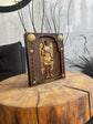 Archangel Michael with a Manuscript wooden 3D carved image - Kozak Work Shop