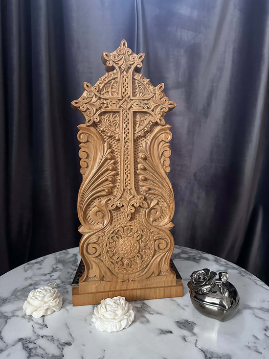 Catholic Wooden Cross - Kozak Work Shop