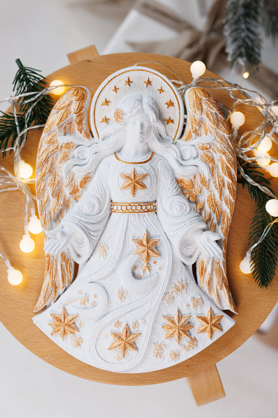 Christmas Angel Wooden Carving - Kozak Work Shop