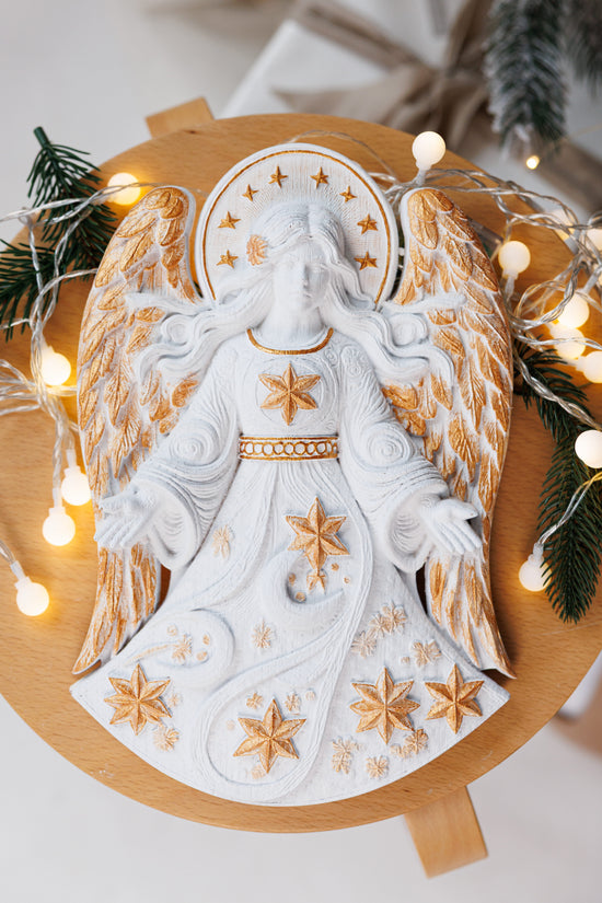 Christmas Angel Wooden Carving