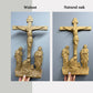 Wall Wooden Carved  Golgotha on the stand