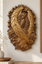 Hand Carved Angel Wall Art