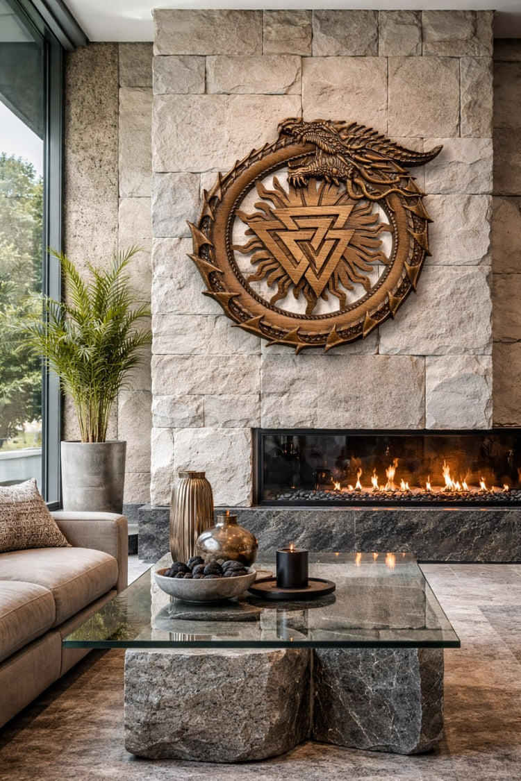 Ouroboros with Valknut - Kozak Work Shop