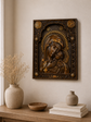 Virgin Mary and Baby Jesus Wooden Icon Classic