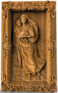 Sistine Madonna Wooden Sculpture