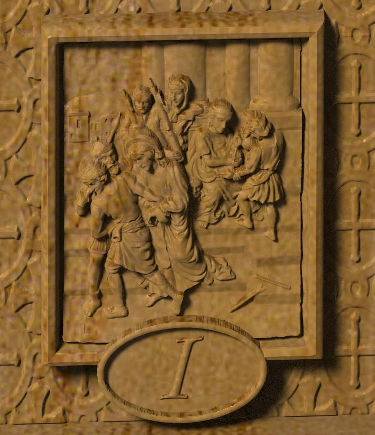 Resurrection of Christ with 14 Stations Religious Statuary