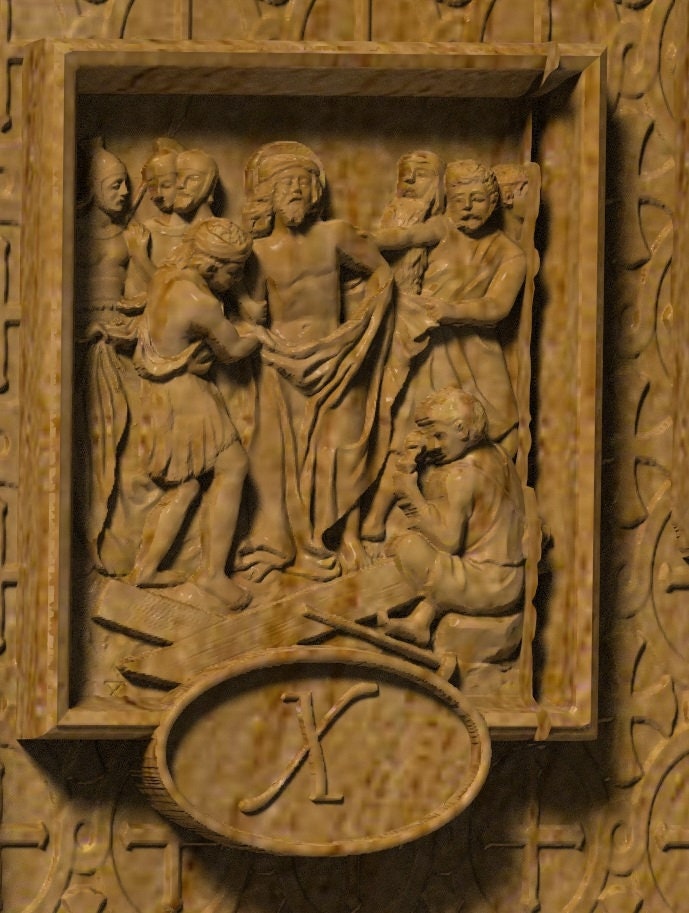 Resurrection of Christ with 14 Stations Religious Statuary