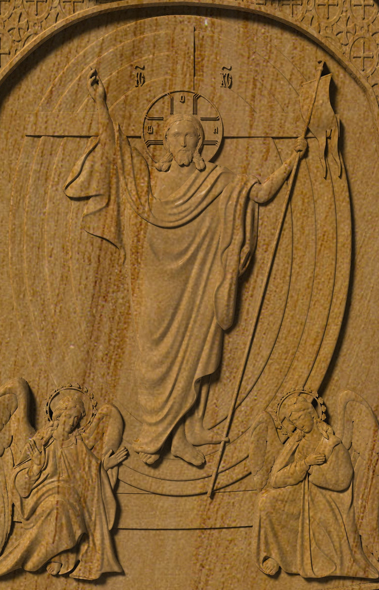 Resurrection of Christ with 14 Stations Religious Statuary