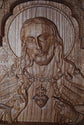 Sacred Heart of Jesus Wooden icon Classical