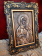 Immaculate Heart of Mary Wooden image Floral design