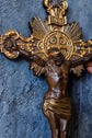 Wall Wooden Carved Jesus Crucifix
