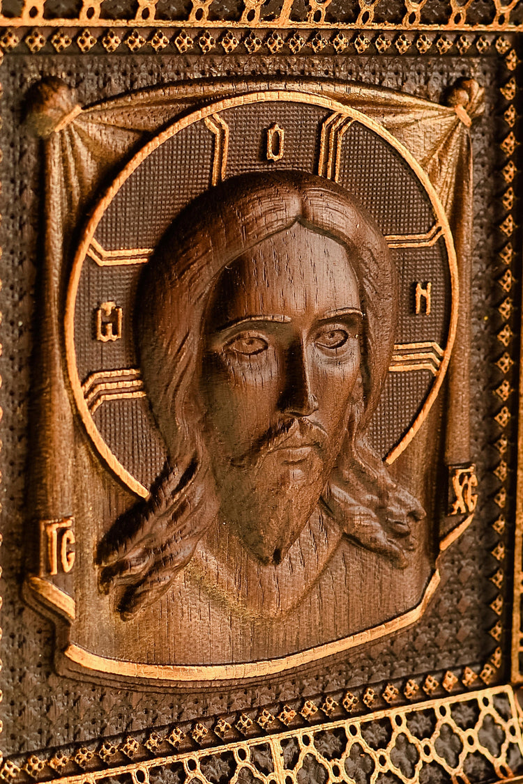 Veil of Veronica Wooden Byzantine Icon