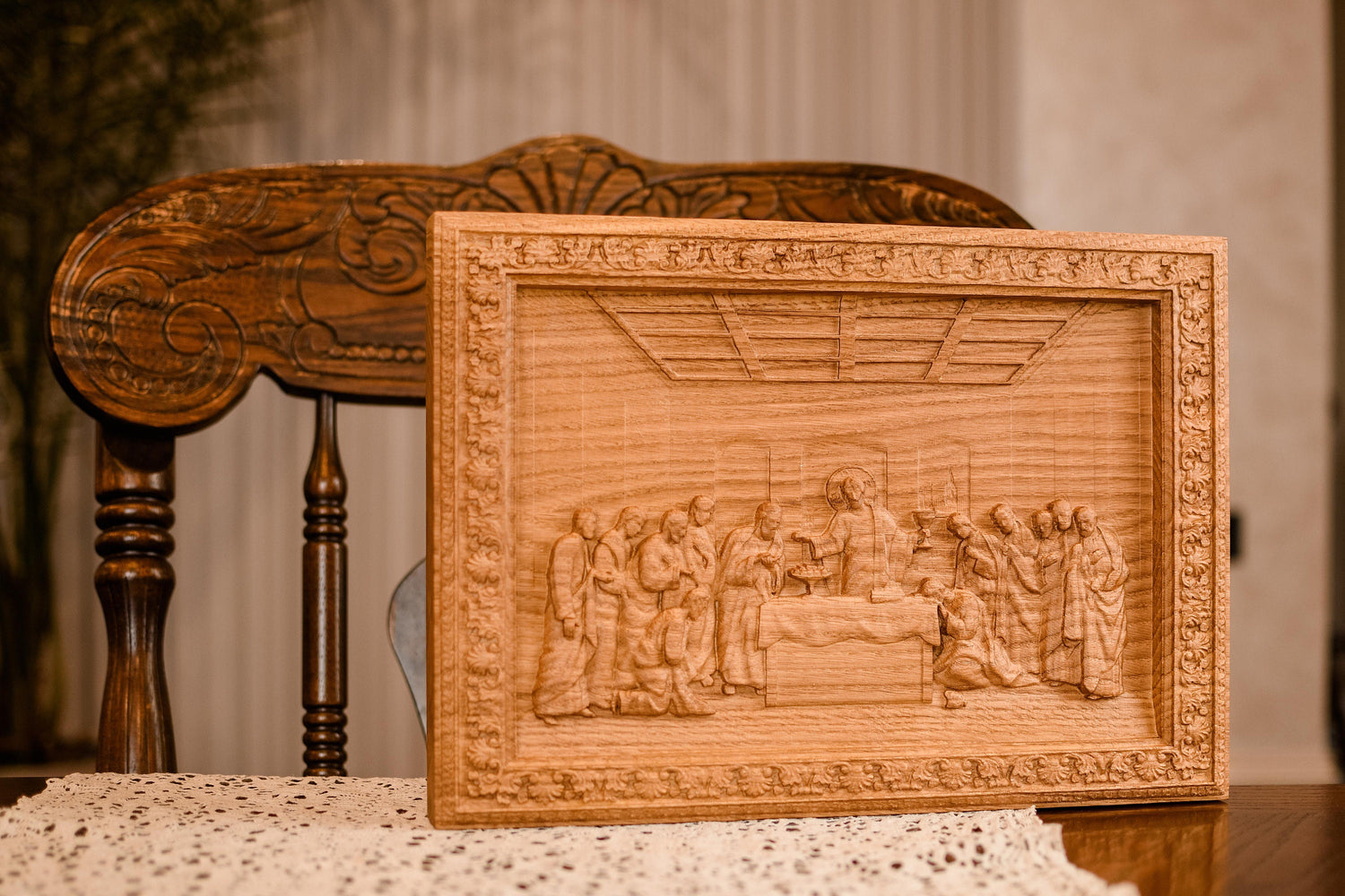 The Last Supper Wooden Image