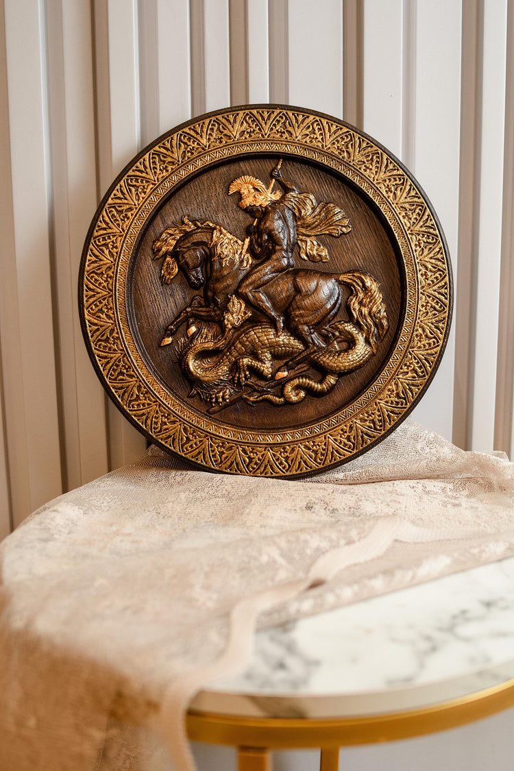 Saint George and the Dragon round