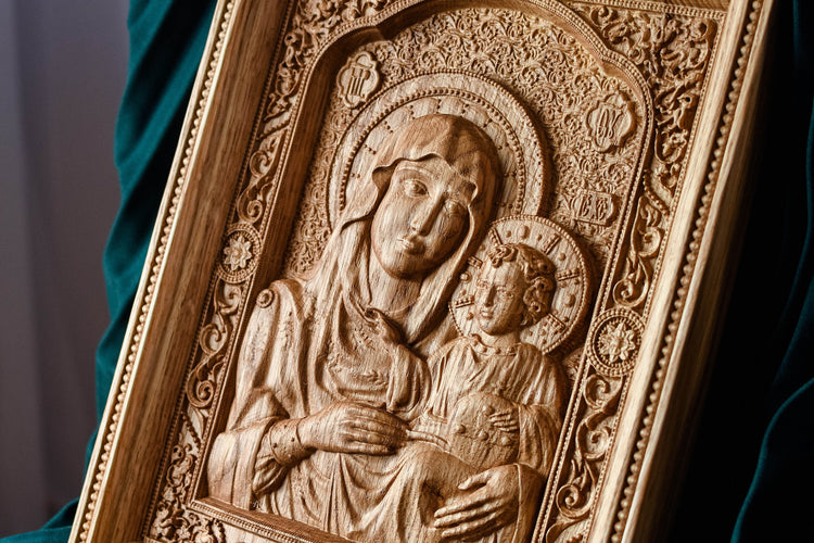 Virgin Mary wall plaque