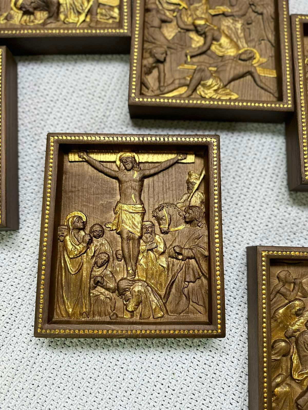 A Set of fourteen Stations of the Cross
