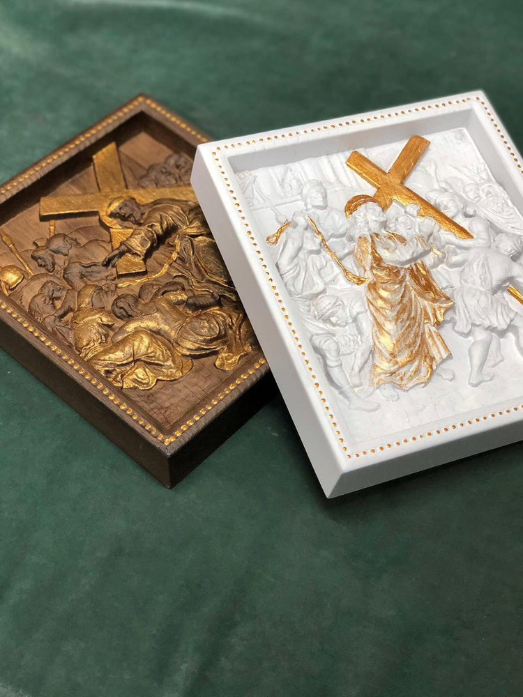 A Set of fourteen Stations of the Cross