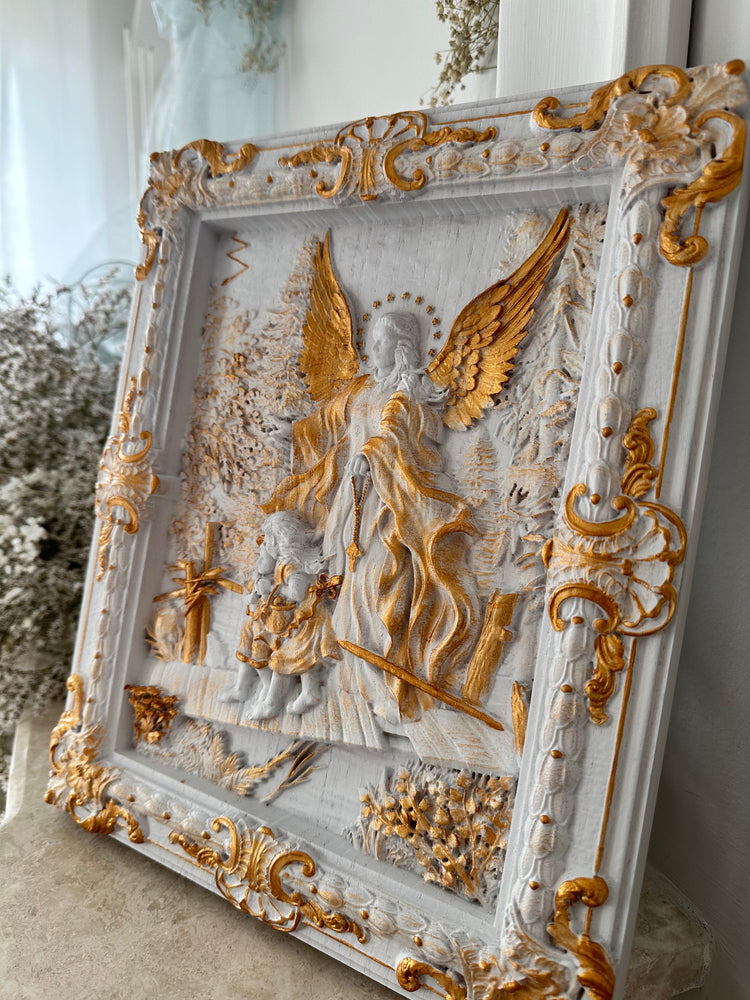 Angel with Kids on Bridge