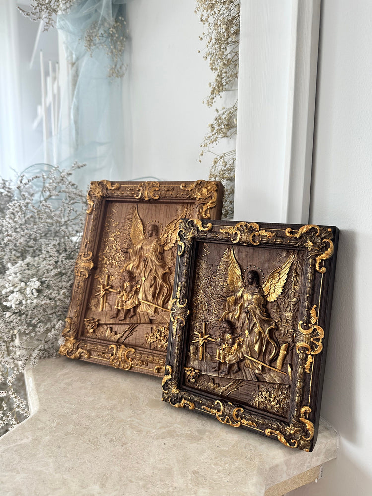 Angel with Kids on Bridge