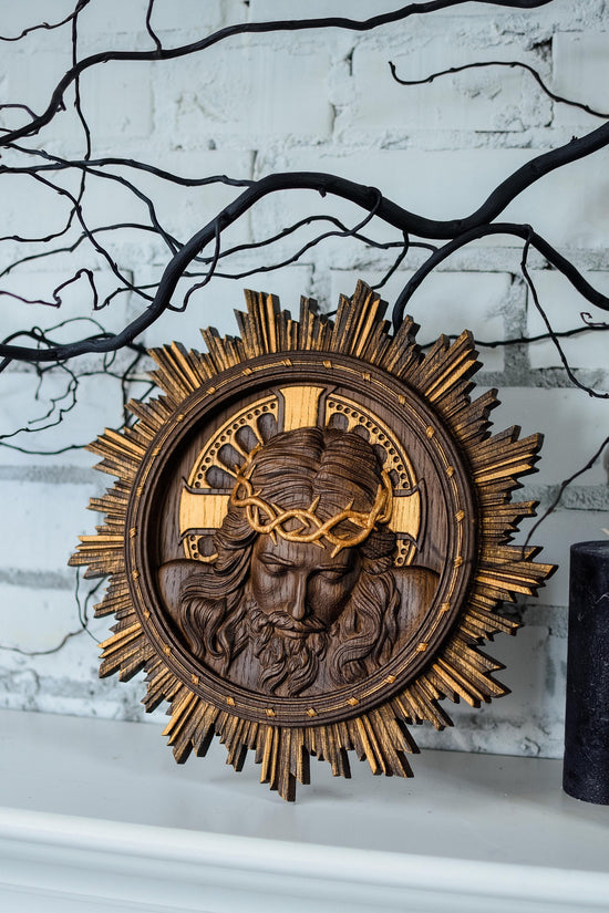 Jesus Christ Wearing Crown of Thorns