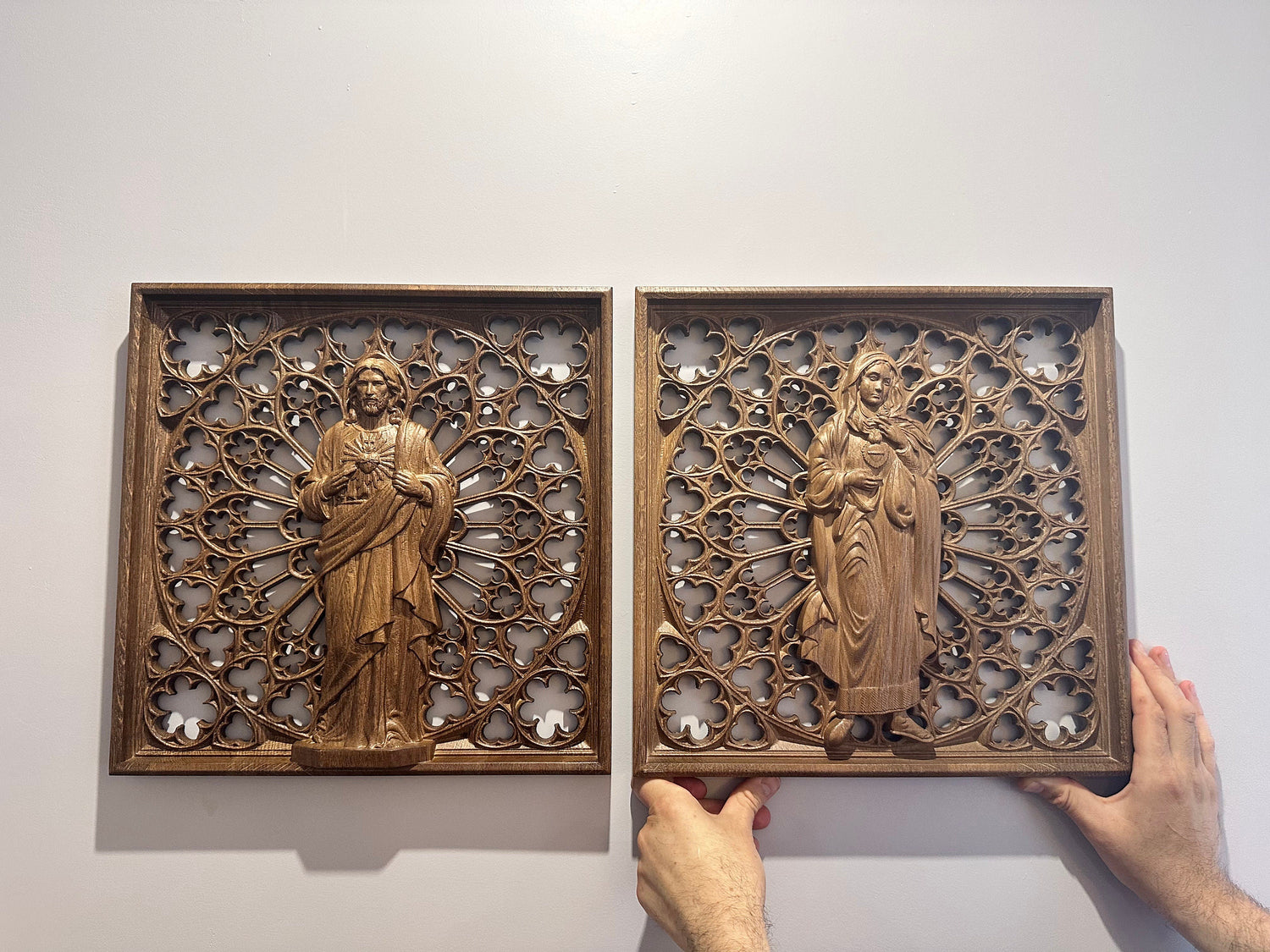 Immaculate Heart of Mary Wooden Statue