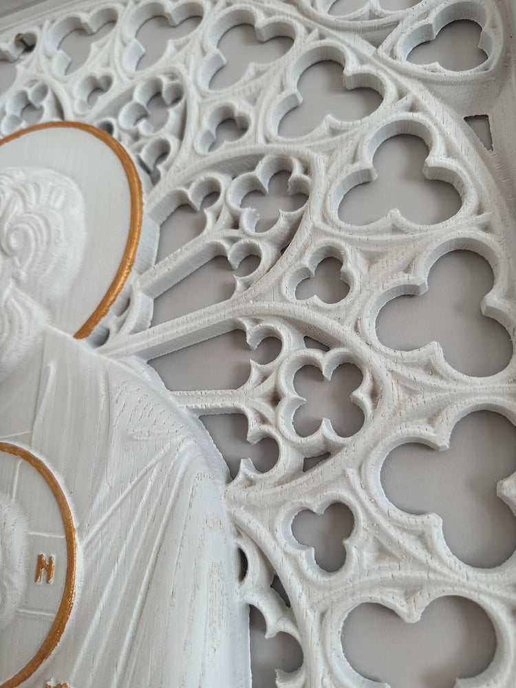 Holy Family Wooden Statue