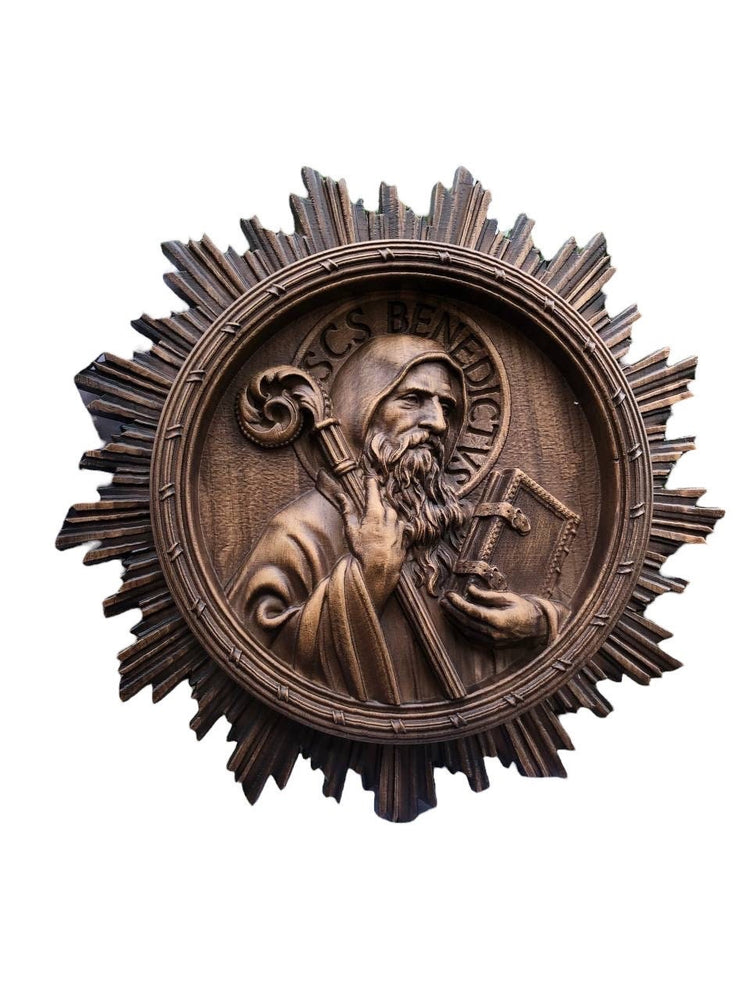 Saint Benedict with shinning