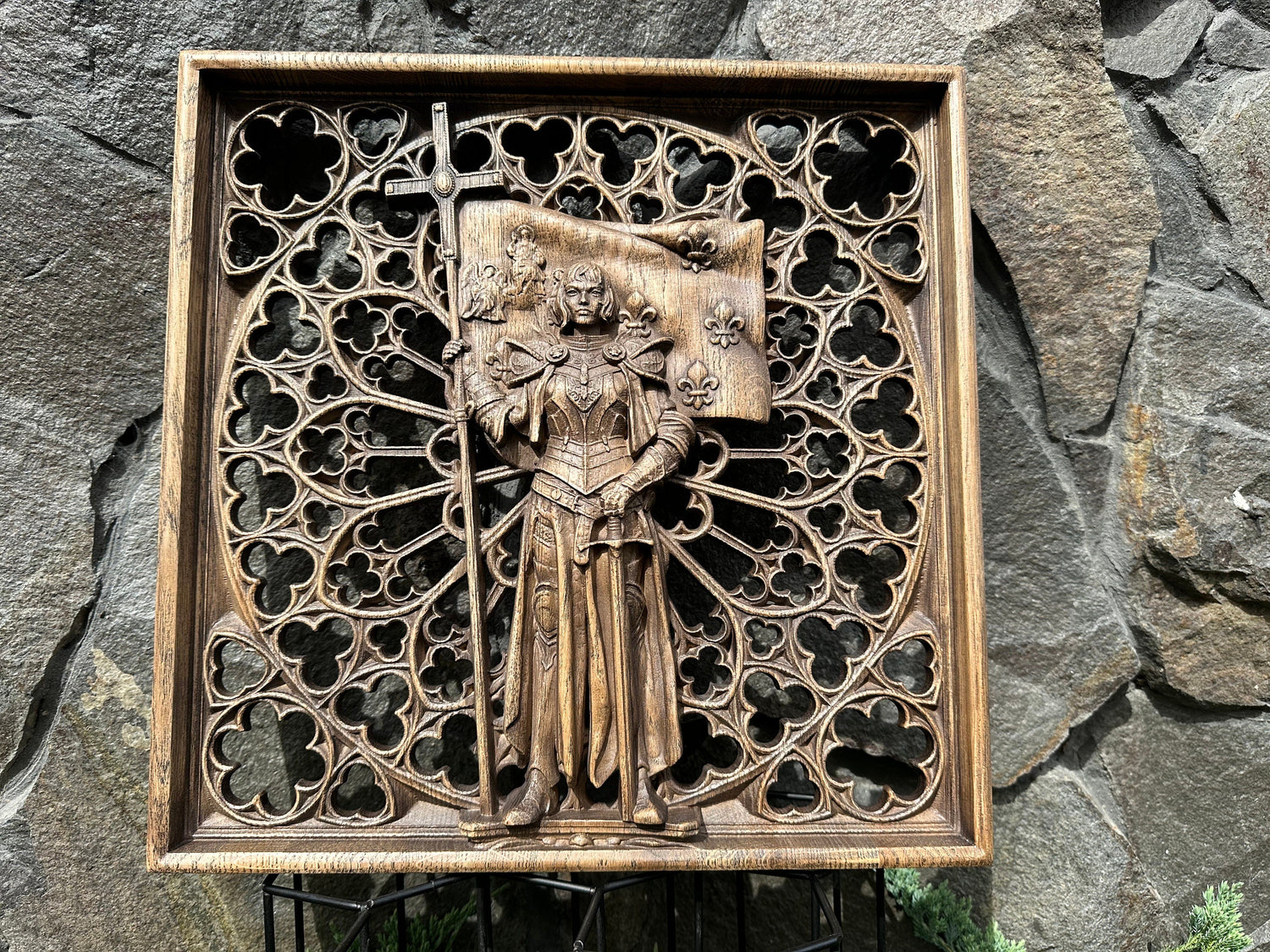 Joan of Arc Wooden Statue