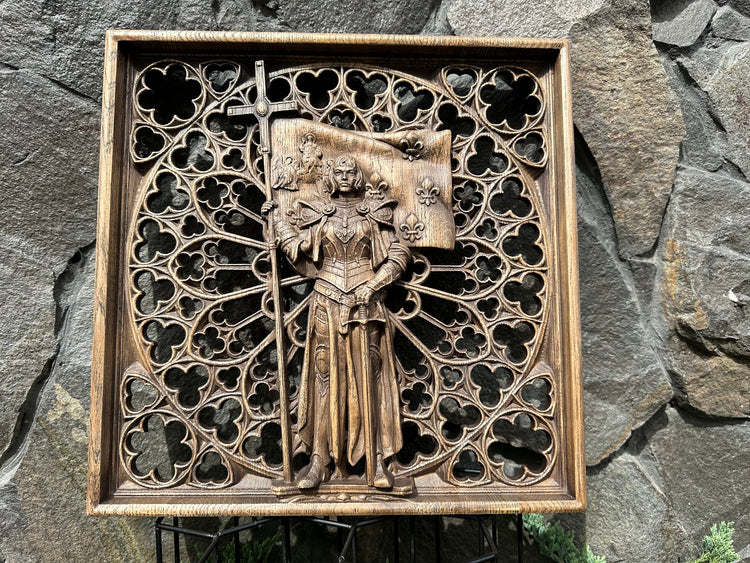 Joan of Arc Wooden Statue