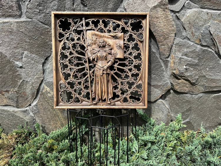 Joan of Arc Wooden Statue