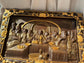 The Last Supper Wooden Sculpture with Baroque Frame