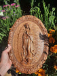 Our Lady of Guadalupe 9x13 inches Wooden carved Virgin Mary de Guadalupe Religious catholic Home Decor Gift idea for women