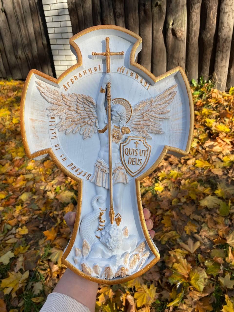 St Michael Cross White