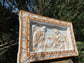 Holy Familly Wooden Carved Plaque Long