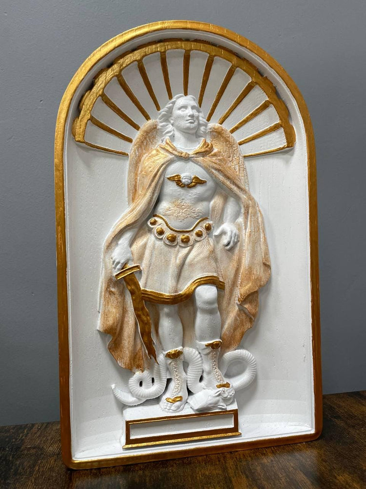 Saint Michael Wooden Statue
