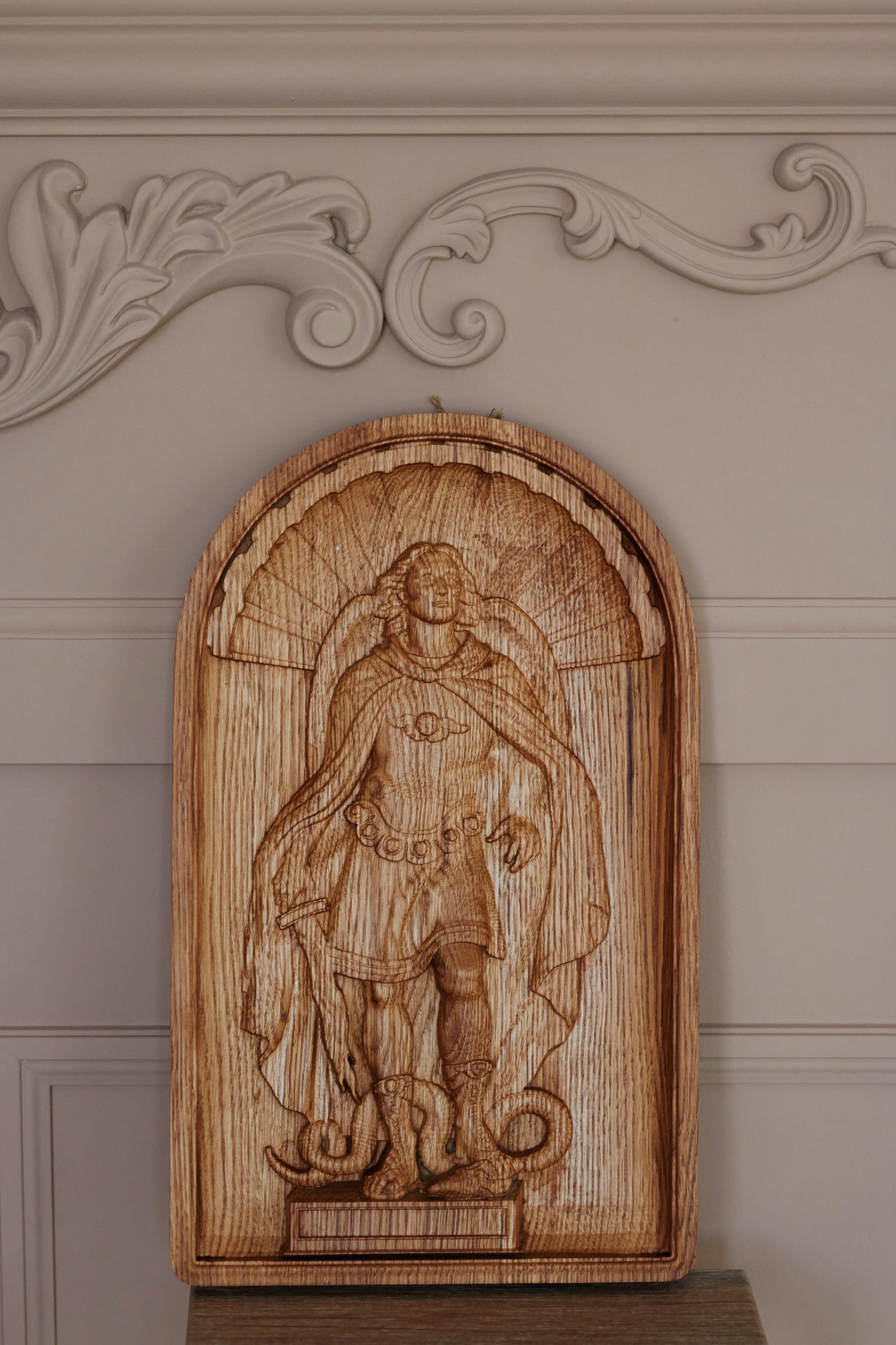 Saint Michael Wooden Statue