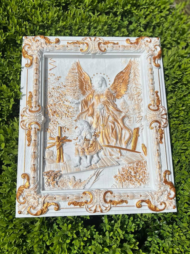 Angel with Kids on Bridge